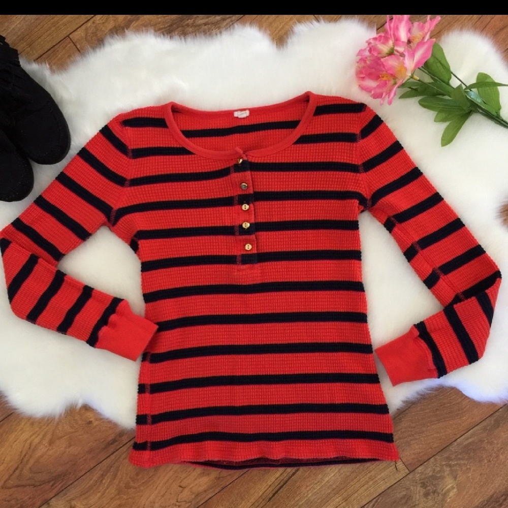 J. Crew Vintage Thermal Long Sleeve Henley